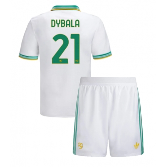 Billige Fotballdrakt AS Roma Paulo Dybala #21 Replika Tredjedraktsett Barn 2025-26 Kortermet (med bukser)